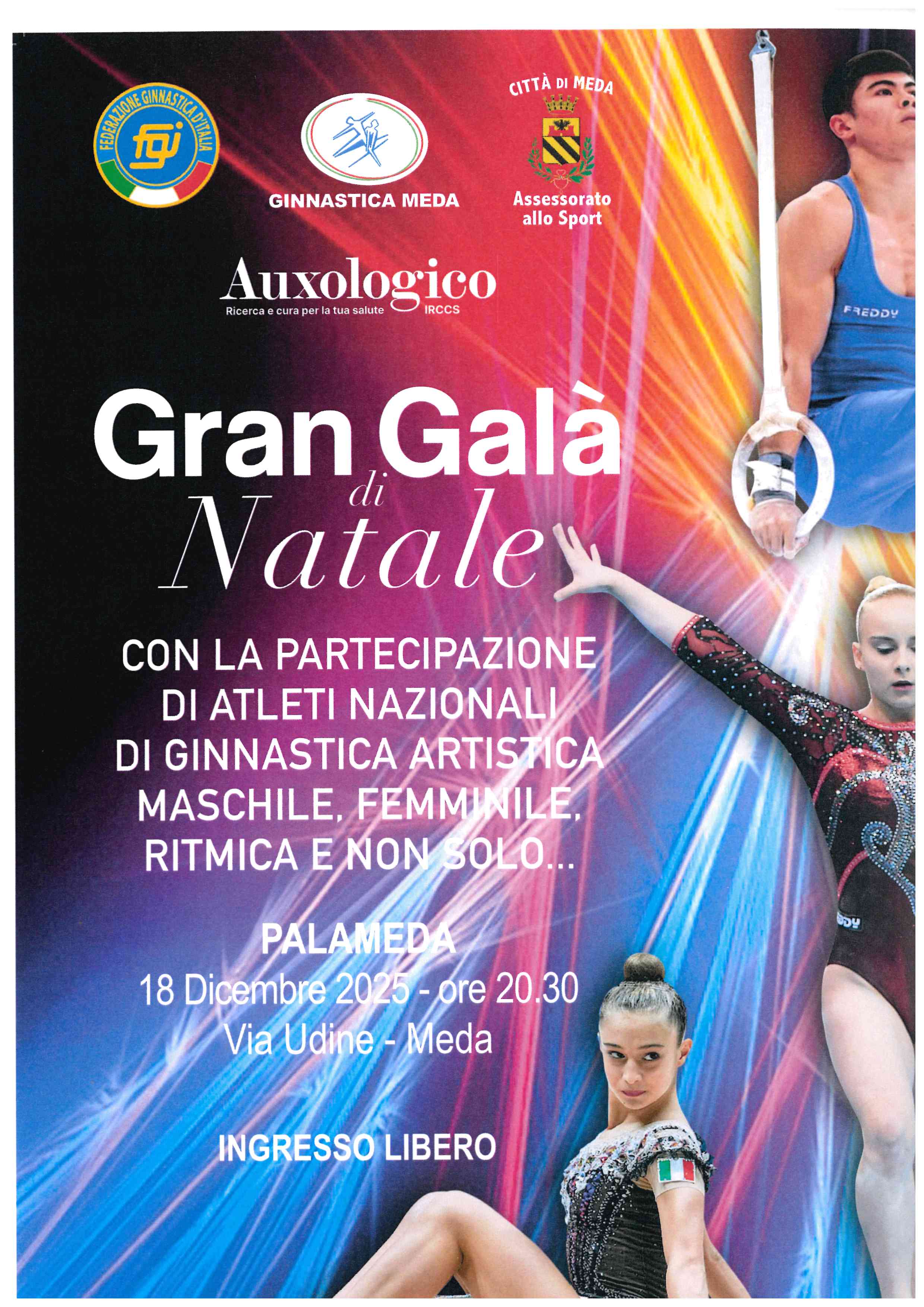 Saggio di ginnastica artistica e ritmica femminile e maschile con la partecipazione di Atleti Nazionali 
