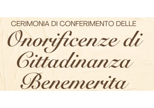 Cerimonia di conferimento.