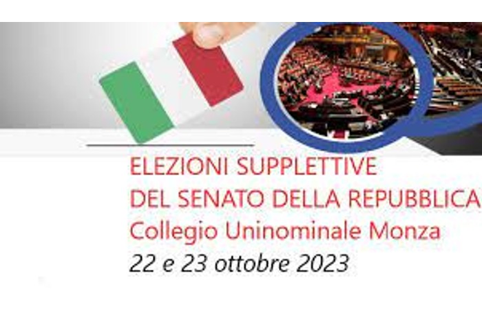 immagine Elezione suppletiva del Senato della Repubblica nel Collegio Uninominale 6 - Monza e Brianza