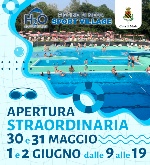 Apertura straordinaria a partire da sabato 30 maggio